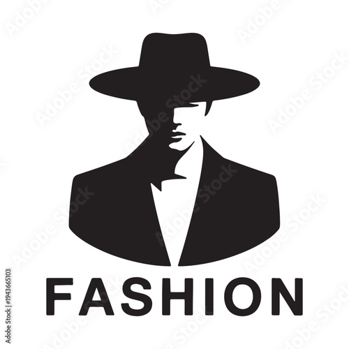Elegant silhouette of a stylish gentleman embodying classic fashion with a fedora hat.