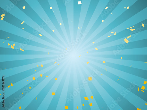 集中線、漫画、アメコミ、背景、紙吹雪、ベクター、イベント、イラスト、放射線、