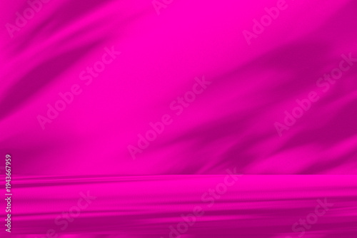 Wall interior background, studio and backdrops show products.with shadow from window color pink background for text insertion and presentation interior decoration	