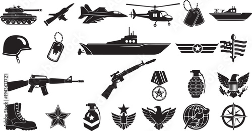 Summer beach travel icons vector set with vintage hand drawn silhouettes symbols and illustration collection