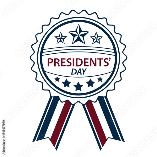 Holiday Emblem With Stars