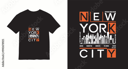 New york city superior urban brand queens manhattan brooklyn the bronx staten t-shirt design, vector