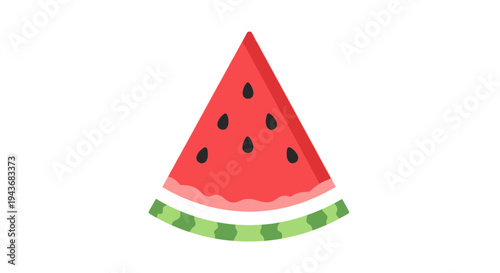 Vector watermelon slice illustration