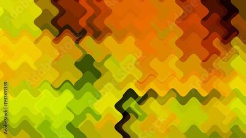 Photos Colorful abstract wavy pattern background with vibrant yellow orange and green i