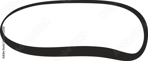 Vector black rubber belt icon