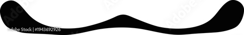 Vector mustache silhouette icon