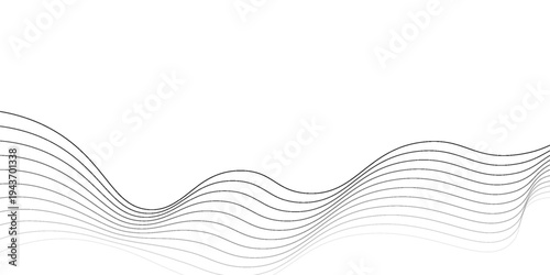 Abstract wavy lines representing frequency sound with a smooth and modern design, ideal for tech, business, and audio-related visuals.