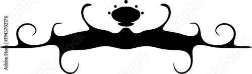 Black ornate frame vector illustration