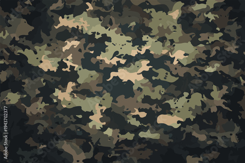 Tactical Multicam Camouflage Pattern - Dark Woodland Army Texture A versatile tactical camouflage pattern d high-performance military outdoor applications multi-environment palette military gear 