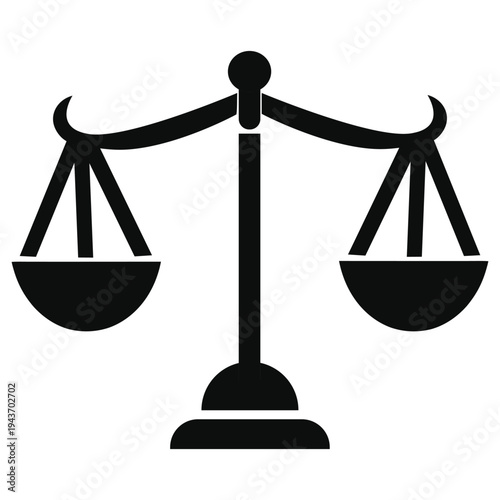 Classic depiction of a balanced scale symbolizing justice and fairness
