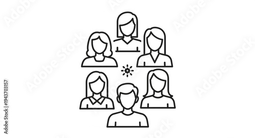 Group of Diverse People Engaged in Conversation.