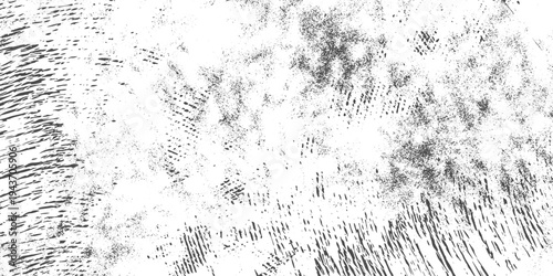 Gray Fingerprint Texture with Scattered Dust Particles, Abstract Grunge Pattern Vector Background with Dirty Grain Effect.
