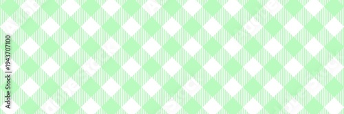 Fresh bright green gingham argyle pattern with diagonal stripe lines. Natural checkered background for eco-friendly branding, garden parties, and food packaging.