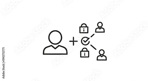 User Access Control and Permissions Management Concept.