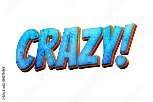 Crazy Reaction Text PNG Transparent for Content Creator Thumbnail