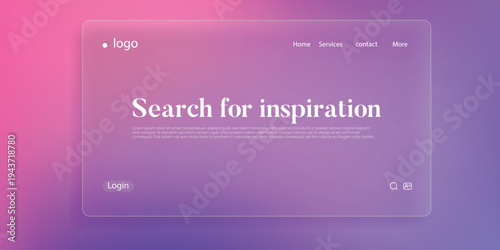 Interface with Inspiration: A digital interface design, exuding a sense of minimalist elegance, inviting users to delve into a realm of creative inspiration and exploration. 