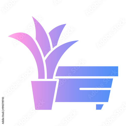 flowerpots Gradient icon