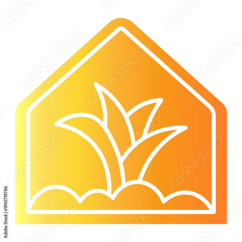 smart farm Gradient icon