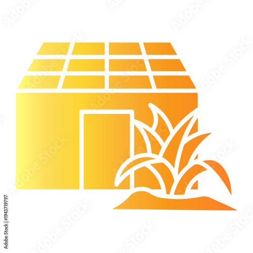 smart greenhouse Gradient icon