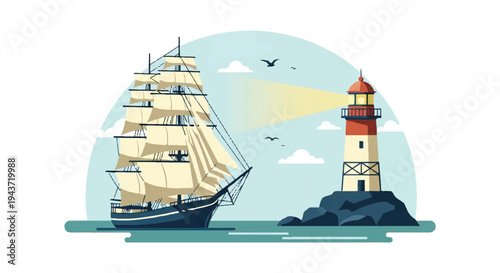 Medical facility illustration isolated on white background