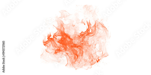 Cinematic orange fireball explosion on black background isolated fire flames burning energy heat texture bright red glow