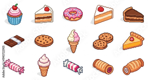 Variety of Desserts and Sweets.