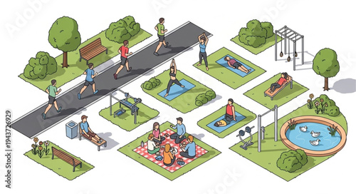 Vibrant Playground Scene with Children.