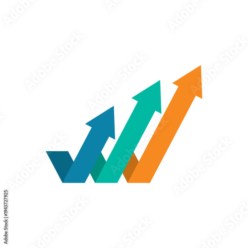 Three Arrows Pointing Upward Logo