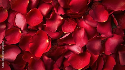 Wallpaper Mural Dense Cluster of Bright Red Rose Petals
 Torontodigital.ca