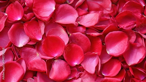 Wallpaper Mural Dense Cluster of Bright Red Rose Petals
 Torontodigital.ca