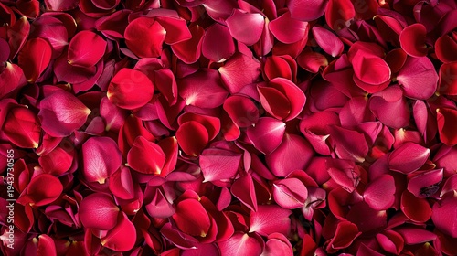 Wallpaper Mural Dense Cluster of Bright Red Rose Petals
 Torontodigital.ca