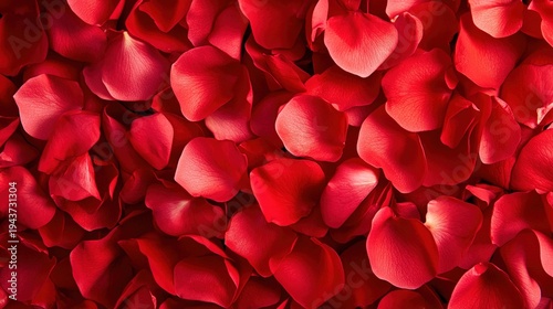 Wallpaper Mural Dense Cluster of Bright Red Rose Petals
 Torontodigital.ca