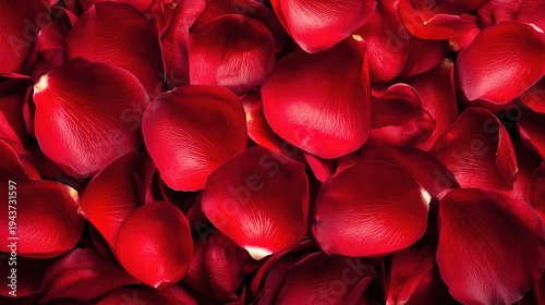 Wallpaper Mural Dense Cluster of Bright Red Rose Petals
 Torontodigital.ca