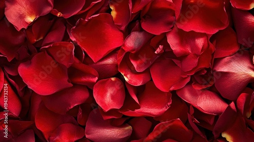 Wallpaper Mural Dense Cluster of Bright Red Rose Petals
 Torontodigital.ca