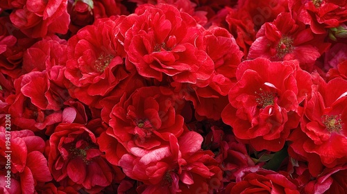 Wallpaper Mural Dense Cluster of Bright Red Rose Petals
 Torontodigital.ca