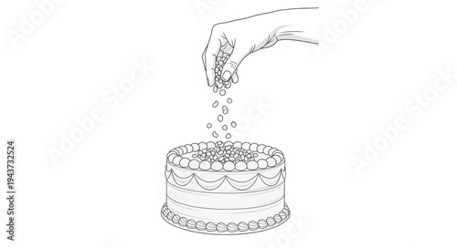 Wedding Ring with Water Splashing.