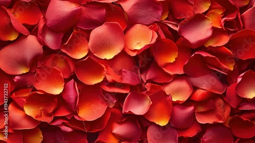 Wallpaper Mural Dense Cluster of Bright Red Rose Petals
 Torontodigital.ca