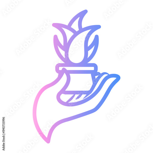 ecologist Line Gradient Icon