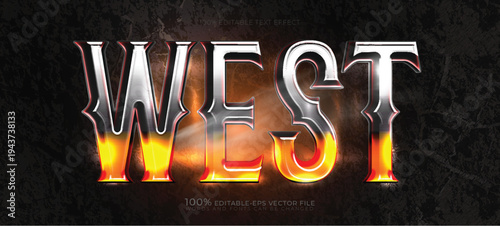 west text effect