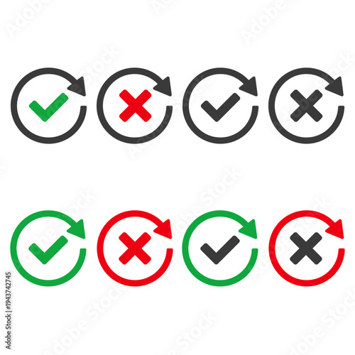 Verificação design vetor   