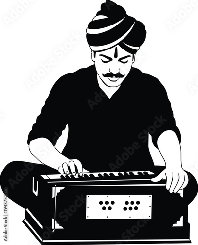 dj playing the piano