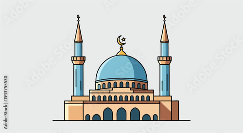 Blue Mosque Istanbul skyline with domes and minarets