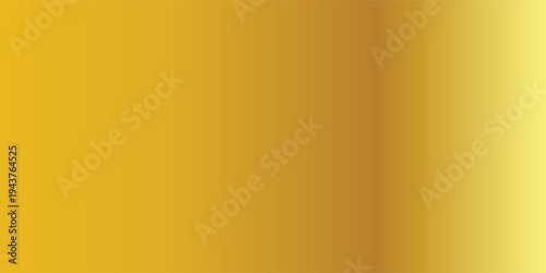 Gold gradient background vector icon texture metallic. Golden background vector illustration. Light and smooth realistic, elegant, shiny, metallic and empty golden gradient illustration