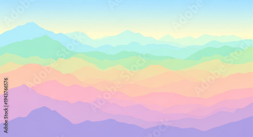 Colorful Abstract Watercolor Background with Pastel Shades.