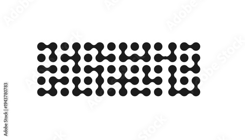 A molecule black icon illustration on a white background