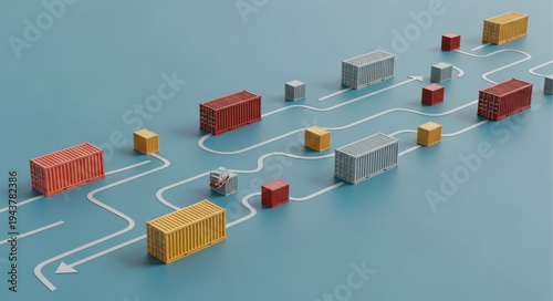 Container Shipping Logistics Network.