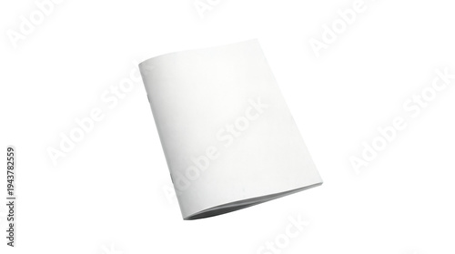 Obraz na płótnie Floating white book on transparent background
