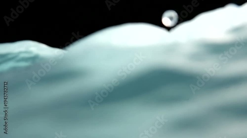 Dynamic Ocean Wave Breaking with Water Splashes and Foam.