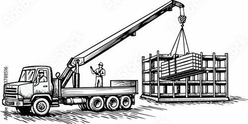 Vintage Steam Locomotive Train Retro Woodcut Engraving Transport Illustration