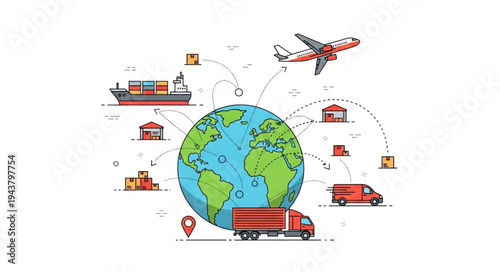 Global Logistics Transportation Network.